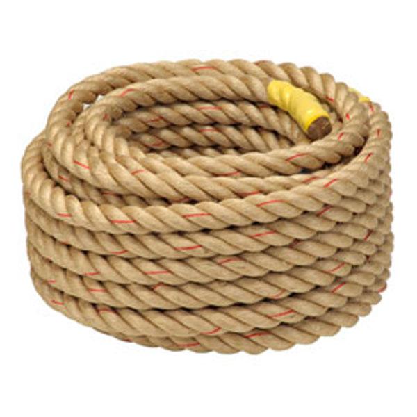 日本綱引連盟公認ジュニア用ロープ。[商品詳細]●サイズ：直径３０ｍｍ×長さ３０ｍ●材質：マニラ麻●マーク入：センター／赤、センターから両側２ｍ／白、センターから両側２．５ｍ／青、エンド／黄●自重：約１８．５ｋｇ●日本製[その他]各種伝票（見...