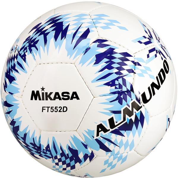 【送料無料】ミカサ サッカー5号ALMUNDO 検定球 手縫い 青 MIKASA FT552DBLLB