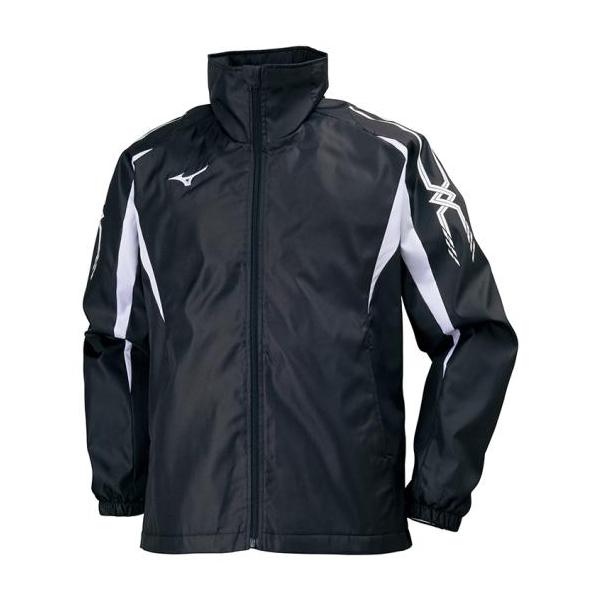 【新品未使用】ミズノ ブレスサーモ ウィンドブレーカー L ブラック×ホワイト 新品未使用】ミズノ ブレスサーモ ウィンドブレーカー L