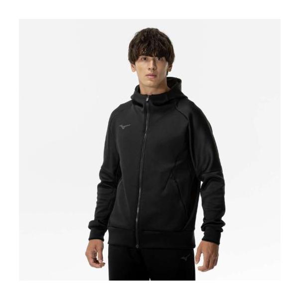 MIZUNO 【送料無料】ミズノ ストレッチスウェットフーディ ブラック