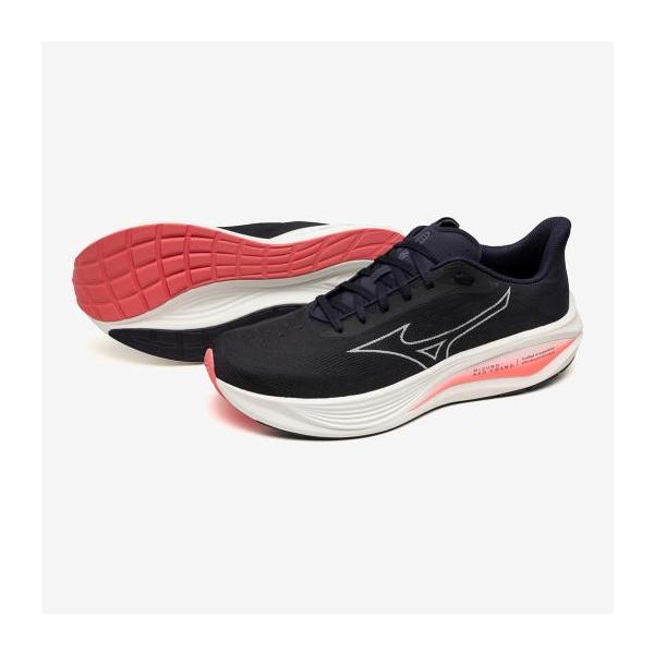 ミズノ ミズノネオコスモ(ランニング) ダークネイビー×ホワイト×ピンク Mizuno J1GC251001