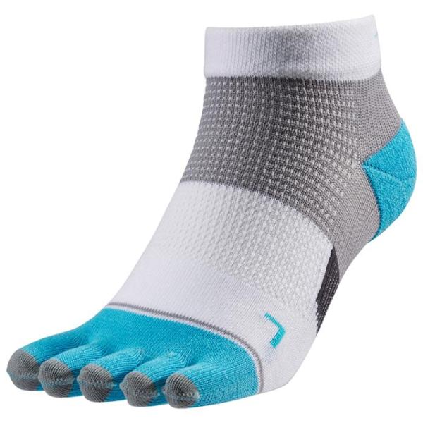 【送料無料】ミズノ ランニングソックス5本指ソックス ホワイトｘサックス Mizuno J2MX800172