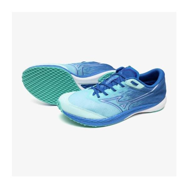 【送料無料】ミズノ ウエーブデュエル4(陸上競技) スカイブルー×ホワイト×ブルー Mizuno U1GD255013
