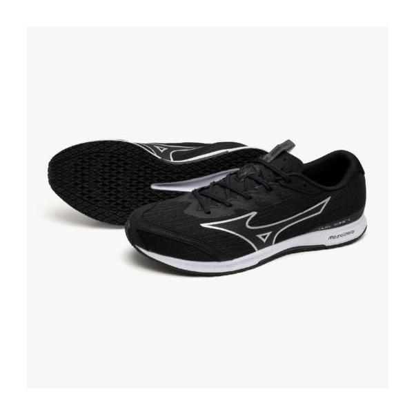 【送料無料】ミズノ デュエルソニック4 ワイド(陸上競技) ブラック×シルバー Mizuno U1GD257102