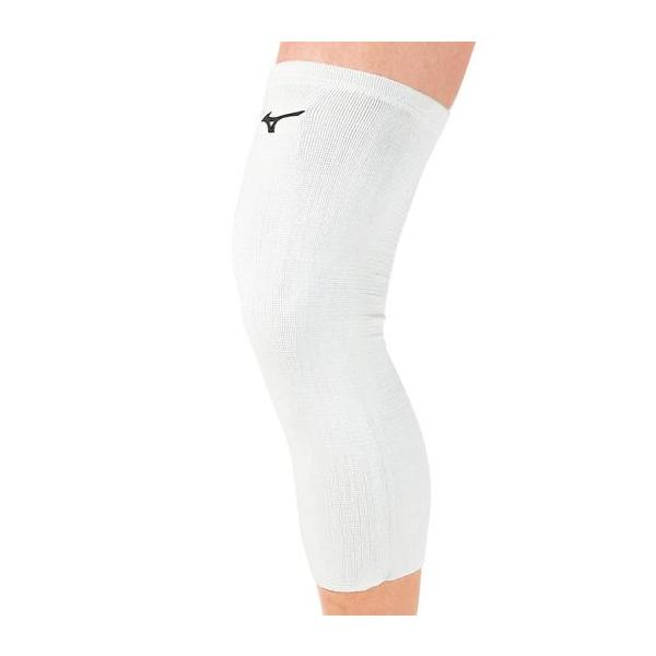 他サイト： 【送料２９０円】ミズノ 膝サポーター(ロング／1個入り)(バレーボール) ホワイト Mizuno V2MY801901の商品画像