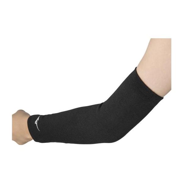 ジュニアサイズのパッド無しのひじロング丈タイプです。[商品詳細]●価格：￥990 (本体価格￥900)●品番：V2MYA403●サイズ：フリー（総丈32.5cm）※サイズ目安（肘頭周囲）フリーサイズ／20〜24cm●色展開：01/ホワイト×...