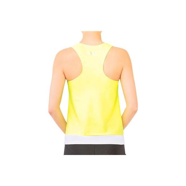 【送料２９０円】ササキ Ｙバックトップ（ルーズＦＩＴ・カップポケット付き） 蛍光イエロー×ホワイト SASAKI 7048 KEY/W