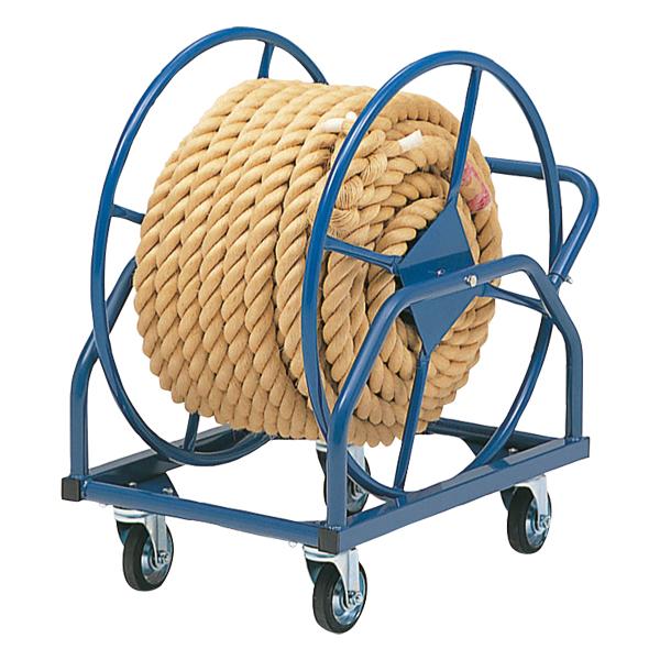 直径４５ｍｍロープ９０ｍまで巻取可能な、組立不要の一体式巻取器。４輪クイックターン式で、移動・方向転換が自由自在。[商品詳細]●サイズ：幅６０×奥行９０×高さ９７ｃｍ●重さ：３７ｋｇ●キャスター１３０ｍｍ●直径４５ｍｍロープ９０ｍまで巻取可...