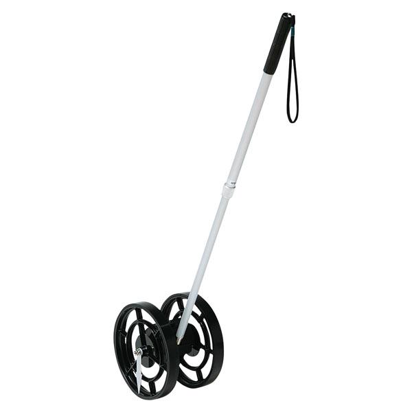 [商品詳細]●重量：１１００ｇ●サイズ：車輪径２０ｃｍ、柄／伸縮式（全長５５〜８９ｃｍ）●測定範囲：０．１〜９９９９．９ｍ、目盛１０ｃｍ刻み●素材：車輪／合成樹脂[その他]各種伝票（見積書・納品書・請求書・領収書）は、オプションにてご指示下...