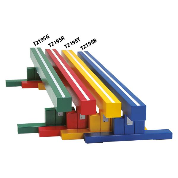 曲がり、そりがなく平均台に最適なラミネート仕上げ木製バーを採用、指導用センターライン入。運賃ランク７[商品詳細]●サイズ：長さ２ｍ、高さ３０ｃｍ、バー幅１０ｃｍ（脚部幅６０ｃｍ）●重さ：２０ｋｇ●材質：木製（１０ｃｍ角ラミネート仕上げ）●床...