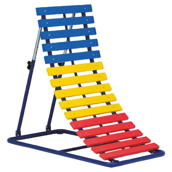 練習にやさしい幅６０ｃｍの耐久性に優れたＡＢＳ樹脂成型ワイドボード採用。ボード部調節サポートアームをより安全なダブルサポート、ベース部はコーナー曲線の安全に配慮した設計（固定クイ４本付）。幼児・小学校低学年向、逆上がりの苦手なお子様に最適な...