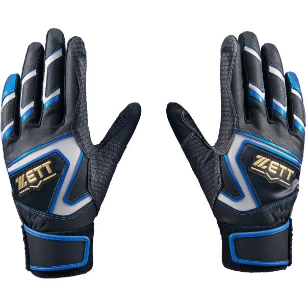 【送料無料】ゼット ゼロワンステージ 少年用バッティンググラブ ブラック×ロイヤルブルー ZETT BG19202J 1925