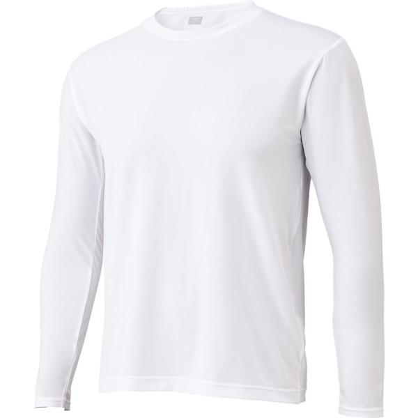 【送料２９０円】ゼット アンダーシャツ クルーネック 長袖 ライトフィットアンダーシャツ ホワイト ZETT BO8910 1100