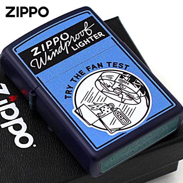 Zippo ジッポライター オールドポスター風 TRY THE FAN TEST アメリカ加工 Processing in USA Z239-119608 メール便専用商品