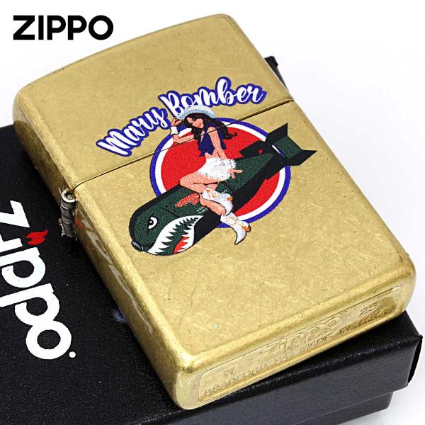 Zippo ジッポライター Mary Bombor NOSE ART Pin Up Girl ノーズアート ピンナップガール セクシー Z48267-125627 メール便専用商品