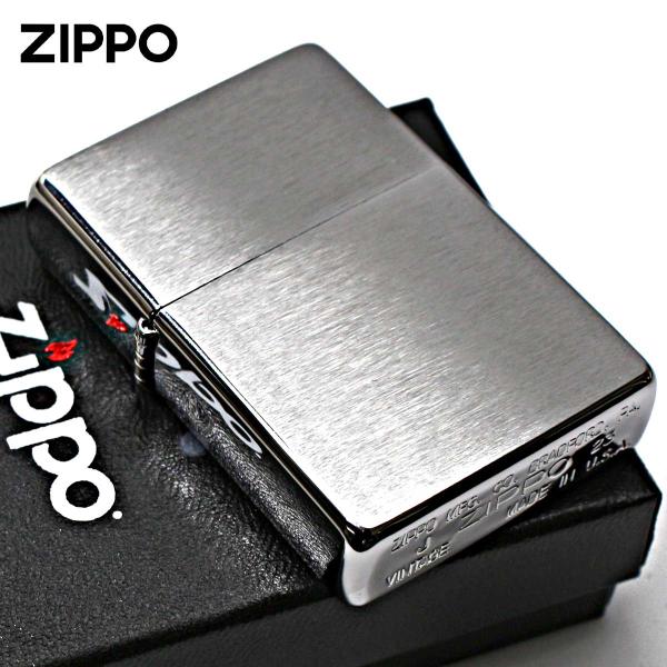 Zippo ジッポライター 1937レプリカ 無地 シルバー つや消し フラットトップ  ブラッシュドクローム  No.230CC メール便専用商品