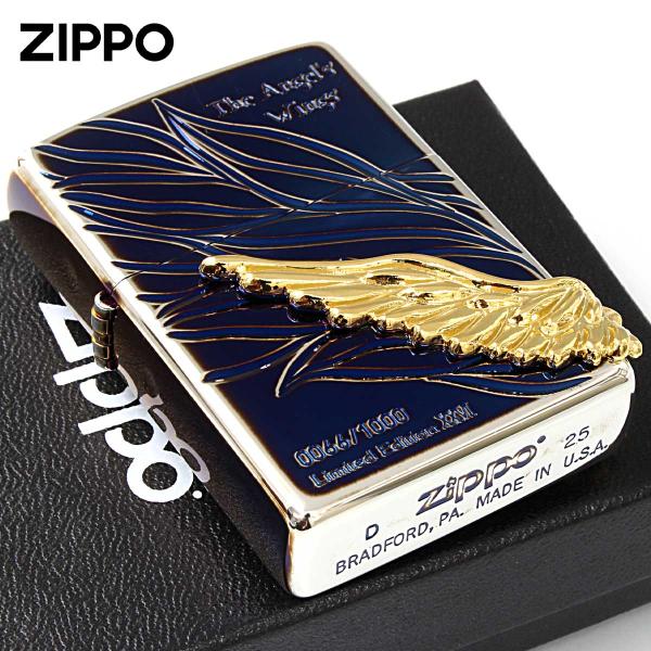 毎年恒例の限定生産「The Angel's Wings Limted Edition」が登場です。今年は、ウイングメタルからさらに羽が生えたような、立体感ある彫刻が施されております。天使が羽を広げ、愛と力をZIPPOに吹き込みます。表、側面...