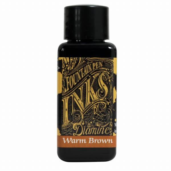 ダイアミン（DIAMINE） ボトルインク 30ml Warm Brown 214 メール便専用