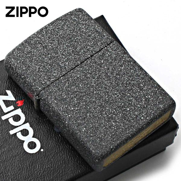 Zippo ジッポライター 無地 ブラック アイロン ストーン Iron Stone 211 メール便専用商品