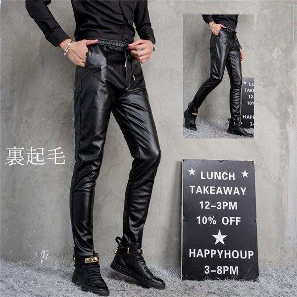 レザーパンツ メンズ ライダースパンツ 革パン スキニーパンツ 裏起毛パンツ 皮パン スパッツ バイクパンツ ロングパンツ 男性用パンツ スリム 通気 暖かい Vividarts Co Uk
