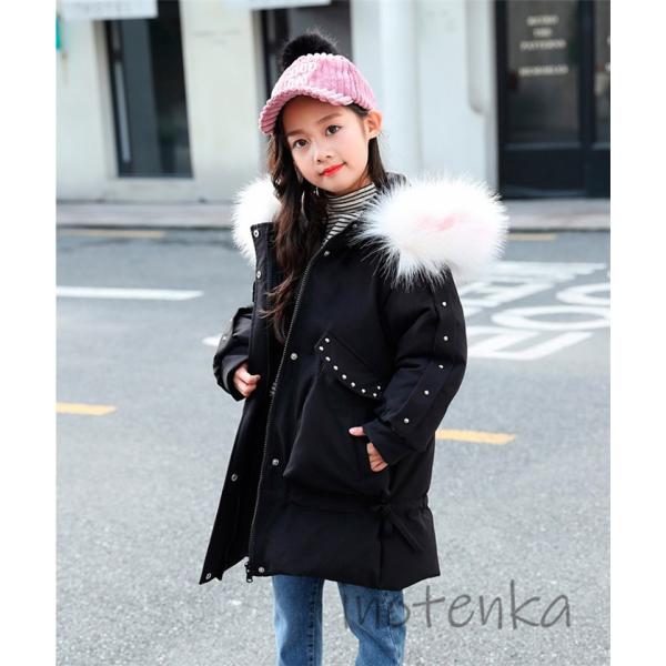 キッズ ダウンコート 女の子 冬着 ガールズ 防寒服 フード付き アウトドア 厚手 可愛い ロング丈 オーバーコート 鳥 刺繍 Www Heatform Co Uk Index Php