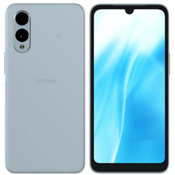 【訳あり・フィルム破れ】SIMフリー arrows We2 FCG02 ライトブルー [Light Blue] 未使用品 FUJITSU 白ロム スマートフォン