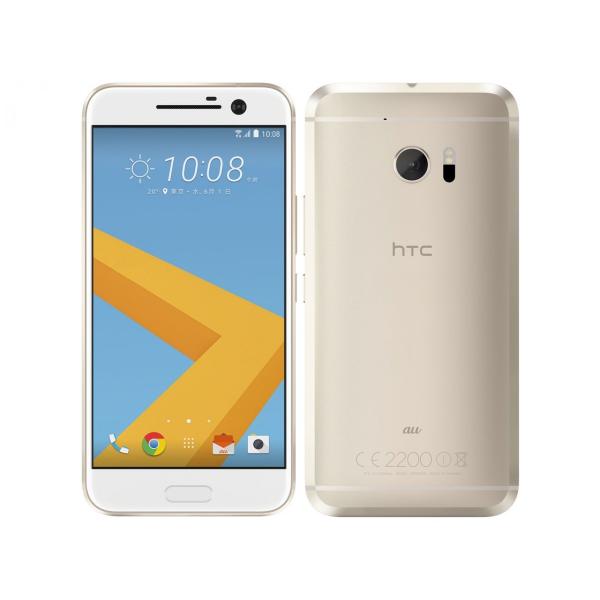 au - 【SIMフリー/新品未使用】au HTC 10 HTV32/ゴールド/判定○ akimoba_htv32augo