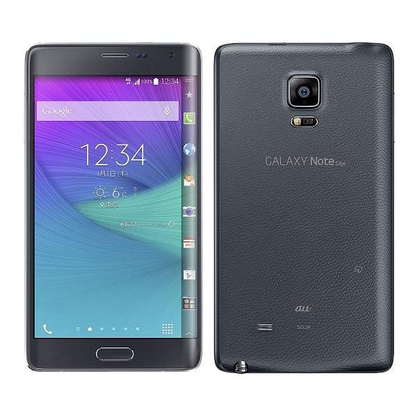 未使用 GALAXY note edge scl24 samsung au SAMSUNG（サムスン） SCL24 GALAXY Note Edge au 黒 [Charcoal Black