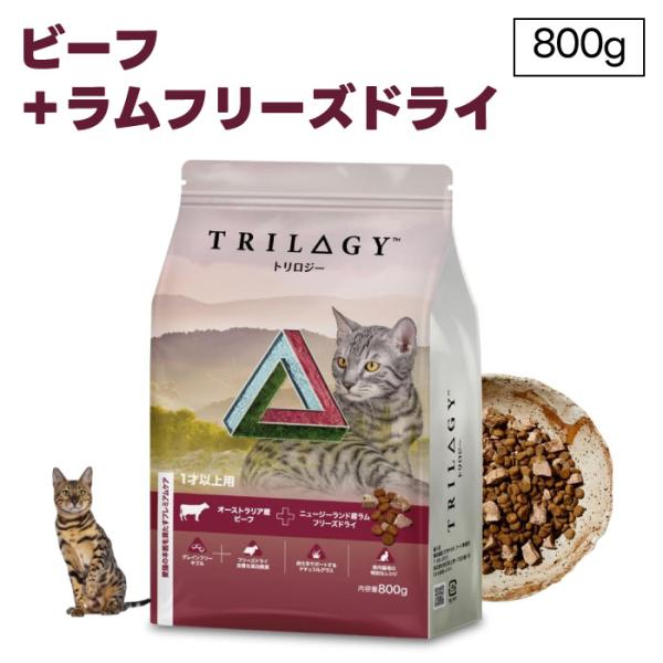 Trilogy トリロジー ビーフ ラム 成猫用 800g ドライ フリーズドライ