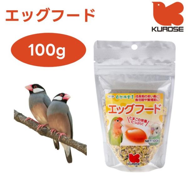 他サイト： 黒瀬ペットフード  エッグフード 100g 小鳥 餌 フード 自然派宣言 PF-09の商品画像