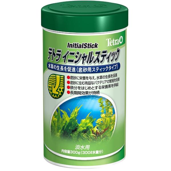 テトラ イニシャルスティック 300g 底砂用 水草 成長促進剤 持続性
