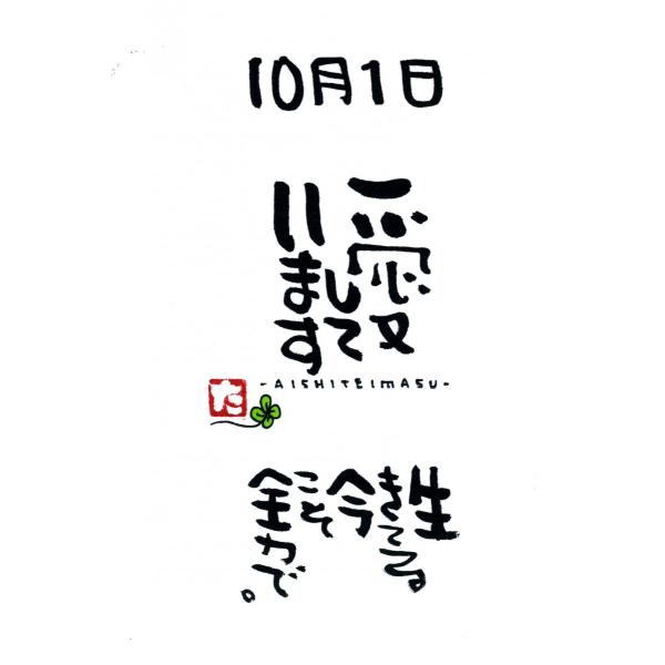 額付き 誕生日 プレゼント 誕生花 花言葉 詩 365日 ポストカード 10月 筆文字 ギフト プレゼント 筆文字アート Tanjyouka Post10 あきんどやメディアショップ 通販 Yahoo ショッピング