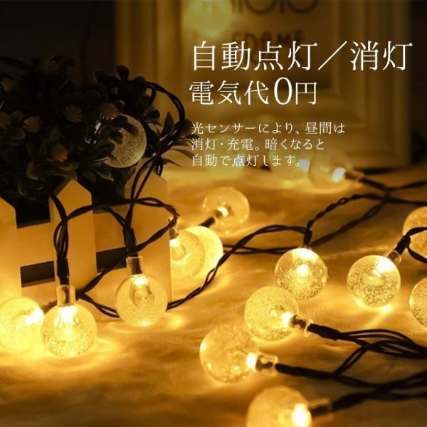 ストリングライト  LED電球 電球色 IP65防水  屋内/屋外照明 結婚式 クリスマス ガーデンライト 庭 祭り 商店街