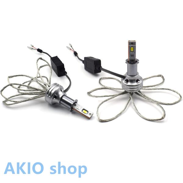 HB4 /9006 LEDヘッドライト 車検対応 6000K ホワイト LEDバルブ 車用 一体型 CSPチップ搭載 ファンレス (2個入)