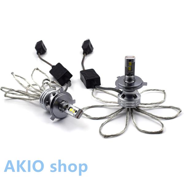 LEDヘッドライト 90W (45W*2) ホワイト 6000K DC8~32V 9000LM（450LM*2）高輝度 車検対応 LEDバルブ CSPチップ変換キット 一体型 取付簡単 2個入