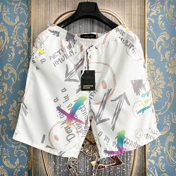 20%OFF ショートパンツ EU製 christian milada ミラノ発 上品 オシャレ 個性 薄手 軽量 通気 短パン 半ズボン ハーフパンツ チノパン 日常 スウェット 春夏