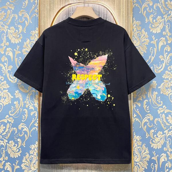半袖 Tシャツ EU製 christian milada ミラノ発 コットン100% 快適 イラスト トレンド リラックス カットソー スウェット 人気 日常 メンズ 2色選択可