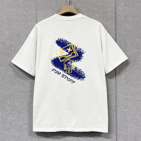 20%OFF 半袖 Tシャツ EU製 Emmauela イタリア ミラノ発 上品 快適 ロボット 遊び心 手描き風 トップス スウェット カットソー シャツ カジュアル 2色選択可