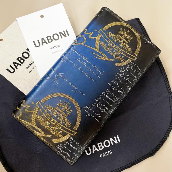 未使用品　UABONI ユアボニ　パティーヌ　ラウンド　長財布 Yahoo!オークション - 特注限定品 EU製 定価23万 UABONI