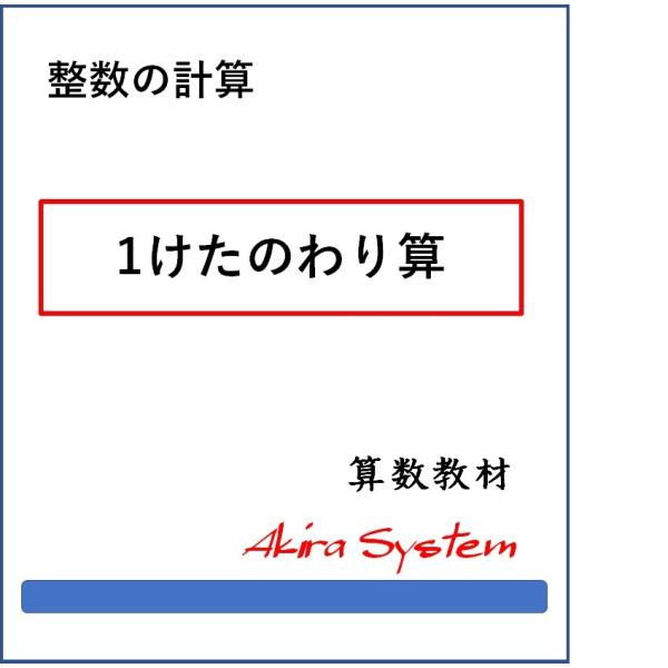 印刷するたびに数字が変わり、何度でも反復学習ができる弱点補強に役立つ中学入試対応の問題(A4サイズのプリント)です。このテーマは7レベルで、問題の見本は画像の中にあります。1レベル目は九九の逆算で、2レベル目は1桁のわり算の基本になっています。