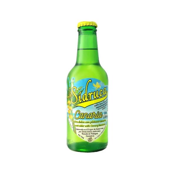 Spain スペイン シドルカ バナナ LA SIDRUCA CANARIA 250ml/24本.hir お届けまで14日ほどかかります