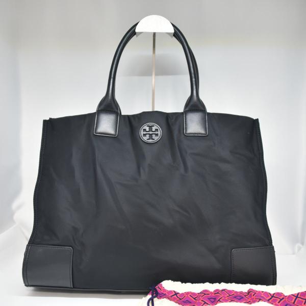 トリーバーチ TORY BURCH トートバッグ ブラック ロゴ入り 大容量 A4
