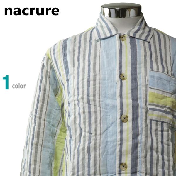 SALE／パジャマ Lサイズ メンズ 春夏 紳士 長袖 長ズボン nacrure