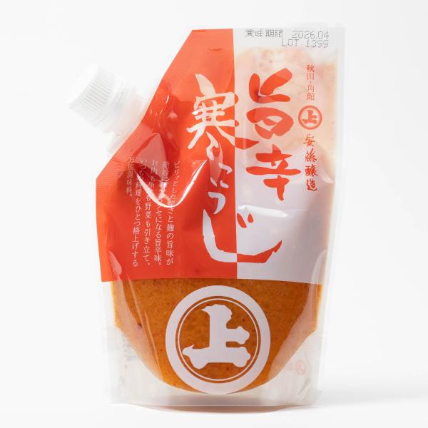 寒こうじに唐辛子を加えました。ピリ辛の新しい味わいをお楽しみいただけます。米麹と蒸し米を寒の時期に仕込んだ「漬物の素」。味噌屋ならではの麹のうまさが自慢です。一度使い始めたら手放せないお台所の常備品です。1便につき、30個まで対応可能です。...