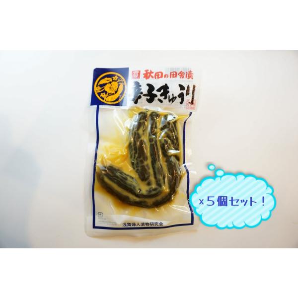 浅舞婦人漬物研究会　辛子きゅうり/120g　5個セット