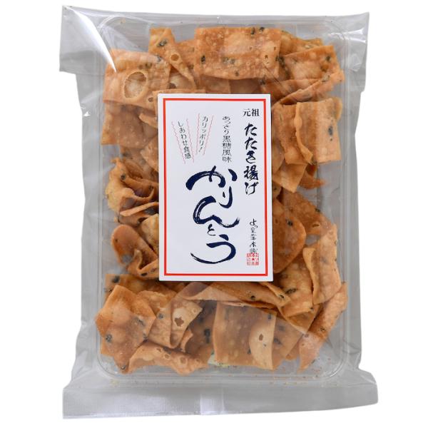 稲庭うどん職人が極限まで薄く伸ばして高温で「カリっと！サクッと！」飽きない味で揚げたかりんとうです沖縄産黒糖を程よく絡めた上品な味わいは、男性でも一袋ペロリといけちゃう絶妙な味付けと食感ですしかも職人手作りでこの価格！◆商品名　：かりんとう...