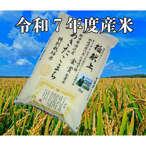 送料無料 令和７年度米 渡部浩見 極献上 金賞受賞米 あきたこまち 2ｋｇ