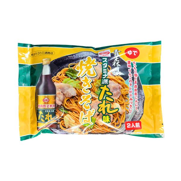 青森県の焼肉のたれといえば５０年以上前から親しまれているスタミナ源たれの焼きそば青森県の焼肉のたれといえば５０年以上前から親しまれているスタミナ源たれで作る焼そばですフライパンで炒めるだけで簡単に調理できます青森県産大豆と小麦を使用した醤油...