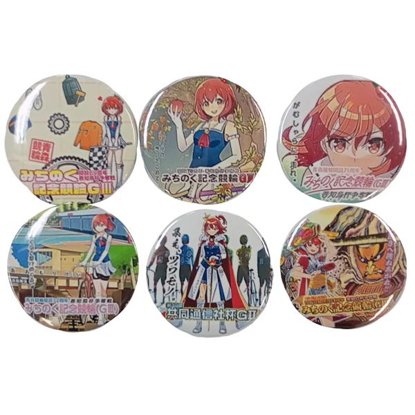 安全ピン】もりんちゃん缶バッチ6個セット 〜記念・共同通信社杯