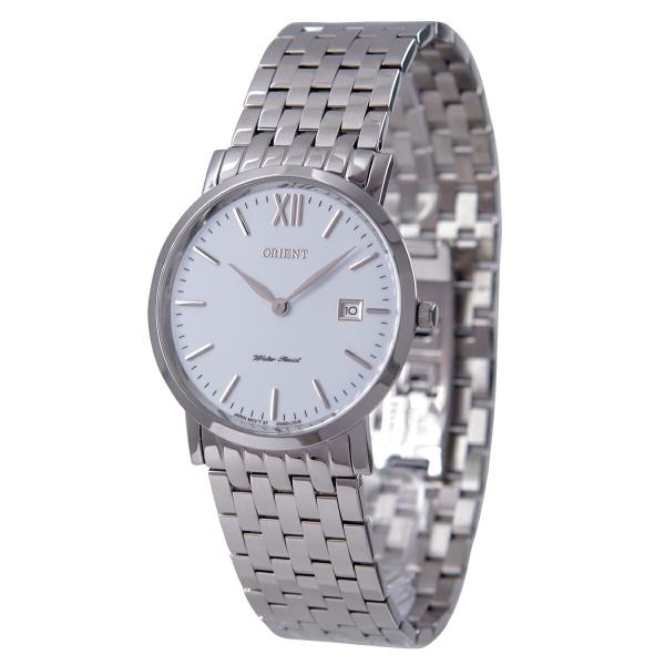 ORIENT オリエント 腕時計 クオーツ ホワイト文字盤 7連ブレス